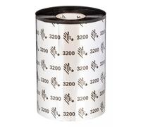 Zebra - 3200 Wax/Resin cinta térmica 74 m Negro - 03200GS11007