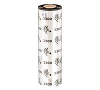 Zebra - 3300 Wax/ Resin cinta térmica 74 m Negro - 03300GS064070