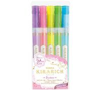 Zebra 51210 Kirarich - Lote de 5 subrayadores de purpurina