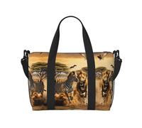 Zebra Animal Print - Bolsa deportiva versátil para gimnasio, acompañante para tus viajes y rutinas de fitness, color negro, talla única, Black, Talla única