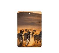 Zebra Animal Printing - Ambientadores para coche, 10 unidades, para hojas colgantes perfumadas para baño, con cuerda