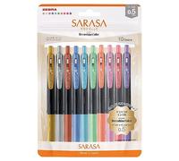 Zebra - Bolígrafo de gel Sarasa Clip 0.5 mm Deco Shine 10 colores Set N JJ15-10C-SH-N
