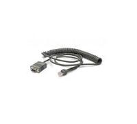Zebra CBA-R71-C09ZAR cable de serie Negro 2,8 m RS232 DB9
