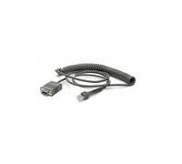 Zebra CBA-RF3-C09ZAR cable de serie Negro 2,8 m RS232 DB9