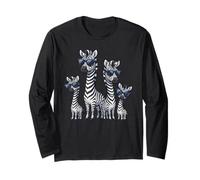 Zebra Family Sunglasses Safari Zoo Animal Lover Zebra Manga Larga