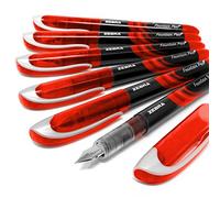 Zebra fuente - Pluma estilográfica descartable, tinta roja - Pack de 6