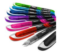 Zebra Fuente - Pluma estilográfica desechable (1 de cada color, 7 unidades)