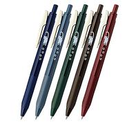 Zebra JJ15-5C-VI-CATA Bolígrafo de gel, clip Sarasa, color vintage, 0.5 mm, Cat 5 Color Set A