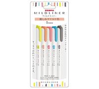 ZEBRA Lápiz fluorescente Mildliner [mercancías de importación paralela] (color suave) WKT7-N-5C-N