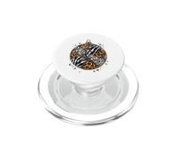 Zebra Leopard Patchwork Disco Ball Festival Estética PopSockets PopGrip para MagSafe