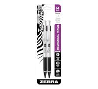 Zebra M-301 Stainless Steel Mechanical Pencil, 0.5mm, Black Barrel, 12-Pack (54010)