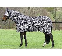 Zebra - Manta antimoscas Cuello notebook extraíble, cebra