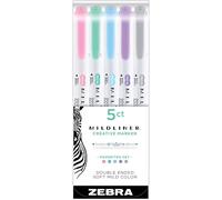 Zebra Mildliner Double Ended Highlighters 5/Pkg-Top Sellers Assortment