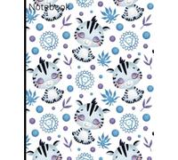 Zebra Notebook | Wide Rule Notebook | 7.5 x 9.25, 120 pages | For kids, teens and adults
