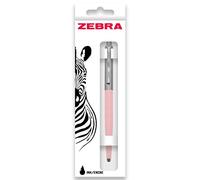 Zebra Pen 901 Retractable Ballpoint Pen - Medium Point 1.0mm Nib - Black Ink - Pastel Pink Barrel
