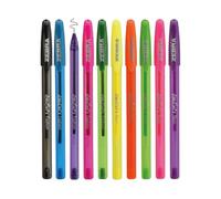 Zebra Pen Doodler'z - Bolígrafos de gel para escribir, 10 unidades, bolígrafos metálicos 1.0, multicolor, a prueba de manchas, resistentes al agua, 10 bolígrafos de dibujo de gel con purpurina,