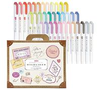 Zebra Highlighter Mildliner WKT7-35C - Juego de 35 colores en caja de regalo, multicolor