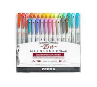 Zebra Pen Mildliner 79125 - Rotulador de doble punta, colores de tinta surtidos, paquete de 25, multicolor
