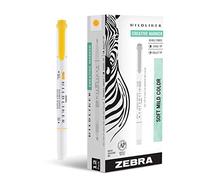 Zebra Pen Mildliner - Rotuladores de punta doble, punta ancha y fina, 12 unidades, tinta dorada suave, caja de 96 paquetes, 1152 unidades en total
