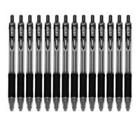 Zebra Pen Sarasa - Bolígrafos retráctiles de tinta de gel, tinta de secado rápido, punta de 0,7 mm, tinta negra, paquete de 14