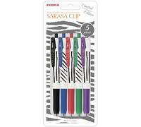 Zebra Pen SARASA CLIP - Cartera de rayas de 0,7 mm