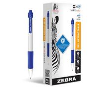 Zebra Pen Sarasa Dry X20+ - Bolígrafo de gel retráctil, barril de plástico, punta media, 0.7 mm, tinta azul, paquete de 12