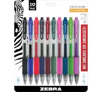 Zebra Pen Sarasa Retractable Rdi Gel Pen .7Mm 10/Pkg-Assorted