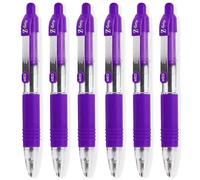 Zebra Pen Z-Grip - Mini bolígrafos (11,4 cm de longitud, tinta violeta, 6 unidades)