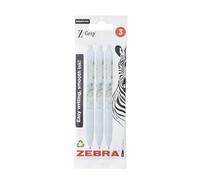 Zebra Pen Z-Grip Smooth Glam Blue Marble - Paquete de 3