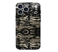 Zebra Print Dual Layer Shockproof Case, Zebra Dual Layer Shockproof Case for iPhone 17 Pro Max - Polycarbonate Shell & TPU Lining, Heavy Duty Protection for iPhone 17/16/15/14 (BLACK-B,FOR 17)