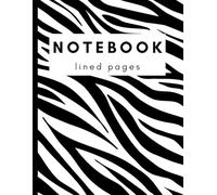 Zebra Print Notebook - Large 8.5 x 11'' Lined Journal for Writing, School, Work, and Daily Note: Aesthetic Black and White Animal Pattern Notebook for Women, Teens, Students, and Office Use