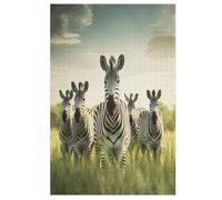 Zebra Puzzles 1000 Piezas para Adolescentes Juguete Creativo de Madera Juego Familiar Nivel de Dificultad Puzles Desafíos 78 × 53 cm