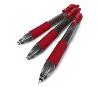 ZEBRA Sarasa - Bolígrafo retráctil de tinta de gel de 0,7 mm, 6 unidades, tinta roja