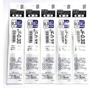Zebra Sarasa Clip 0,3 Gel bolígrafo azul recargas de tinta negro, 0,3 mm, set de 5 (importación de Japón) [Komainu-Dou Original paquete]