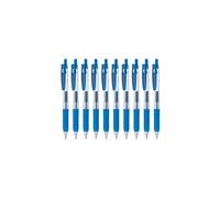 Zebra Sarasa Clip 0.3 Retractable Gel Ink Pen Rubber Grip 0.3mm Cobalt Blue Ink Value Set of 10