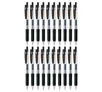Zebra Sarasa Clip 0,3 retráctil bolígrafos de tinta de gel, empuñadura de goma, 0,3 mm, tinta negra, juego de 20