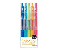 ZEBRA Sarasa Clip 0.5, juego de 5 colores (JJ15-5CA)
