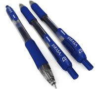 Zebra Sarasa - Juego de 3 bolígrafos retráctiles de tinta de gel de 0,7 mm, tinta azul