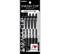 ZEBRA Sarasa P-JJE15-BK5 - Clip de 1 mm, color negro