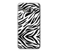 Zebra Skin Texture Graphic Printed Funda Carcasa Case para Samsung Galaxy J3 (2016)