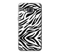 Zebra Skin Texture Graphic Printed Funda Carcasa Case para Samsung Galaxy On5