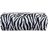 Zebra Stripe Nail Reposamanos Cojín Stand Creative Nail Reposamanos Suave Media Columna Almohada Nail Art Diseño Manicura Cuidado Brazo Titular 31x13x5,8 cmÚtil