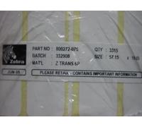 Zebra technologies etiquetas transfer. tÉrmica premium, 57mm x 19mm.