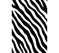 Zebra Thoughts Notebook, 6 x 9, lined 150 Paged Zebra Print Journal: Unique Animal Pattern Print Lined Paperback Notebook