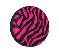 Zebra Tiger Leopard Pink Print Cubierta de neumáticos de repuesto, ajuste universal para remolque, SUV, camiones y otros vehículos (60-83 cm)