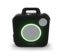 Zebra WS101, insignia de comunicación Bluetooth portátil, voz cristalina, compatible con Android e iOS, Bluetooth 5.4, NFC, USB-C, IP65, resistente a caídas de 1.2 m, 480 mAh, Push To Talk, negro