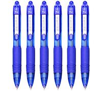 Zebra Z-Grip - Bolígrafo retráctil (6 unidades, 1 mm, 1 mm), color azul