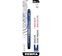 Zebra Zensations Brush Pen, Brush Tip, Black, Water-Resistant Ink, 1-Count