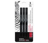 Zebra Zensations Technical Pens 3/Pkg-Black, Assorted Point Sizes