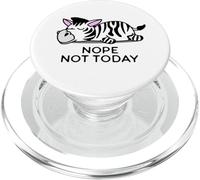 Zebra Zoo Animal Lover Fondo Blanco PopSockets PopGrip para MagSafe